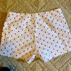 I am selling a cute floral Betsey Johnson pair of shorts size 8.